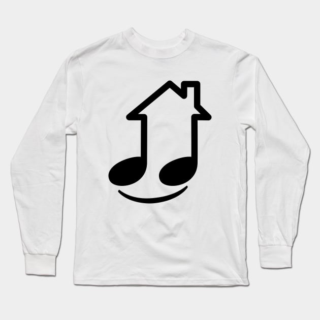 House Music = Happy Long Sleeve T-Shirt by solidsauce